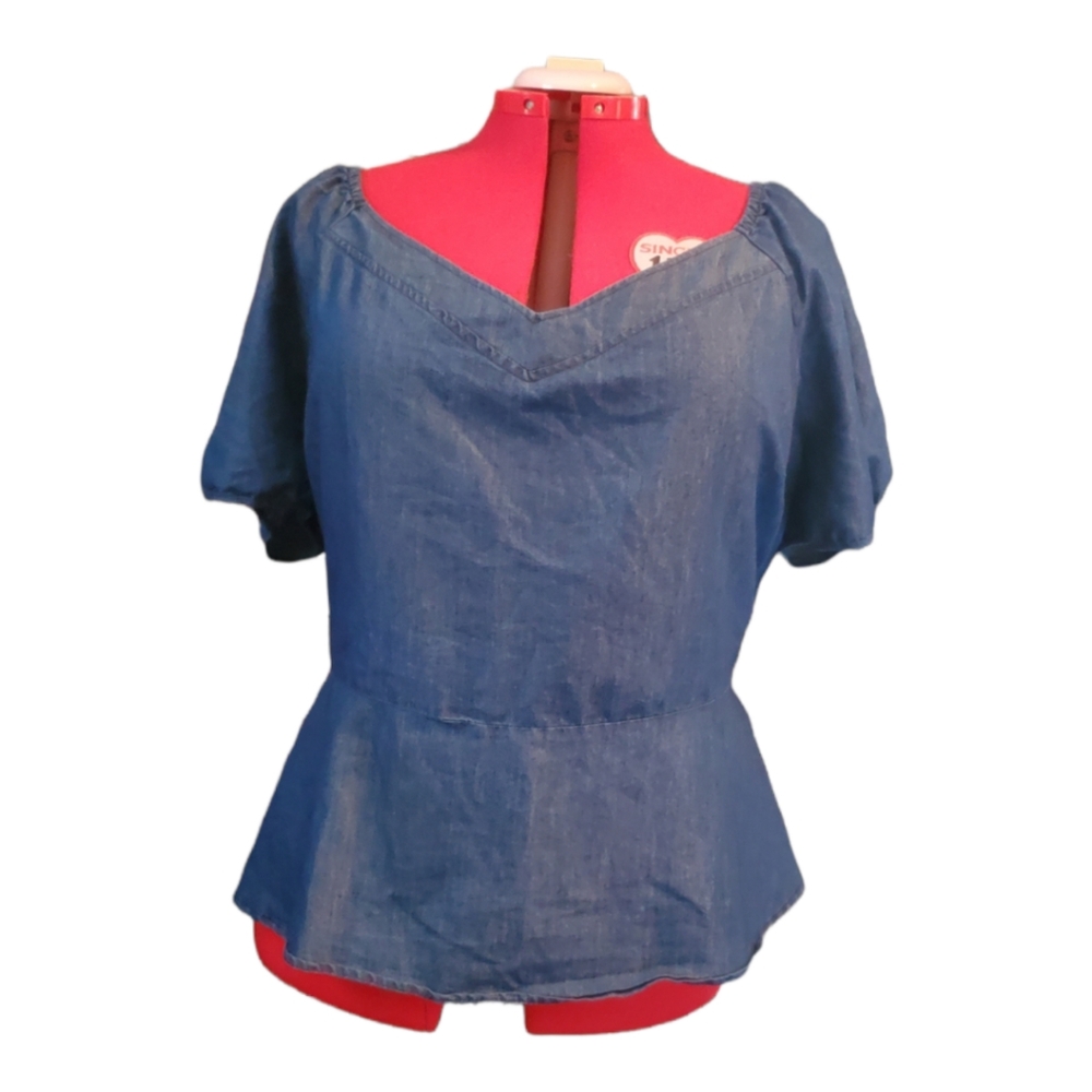 ASHLEY STEWART TOP, SIZE 24,